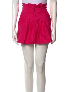 NWT High-Waist Paperbag Shorts in Hot Pink